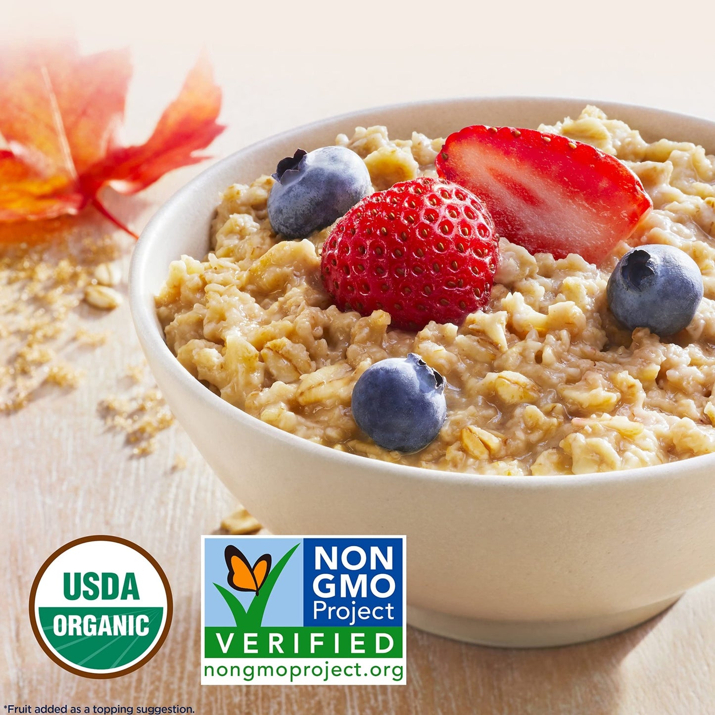 QUAKER Instant Oatmeal, USDA Organic, Non - GMO Project Verified, 3 Flavor Variety Pack, Individual Packets, 32 Count (Pack of 1) - Fresh Hearth