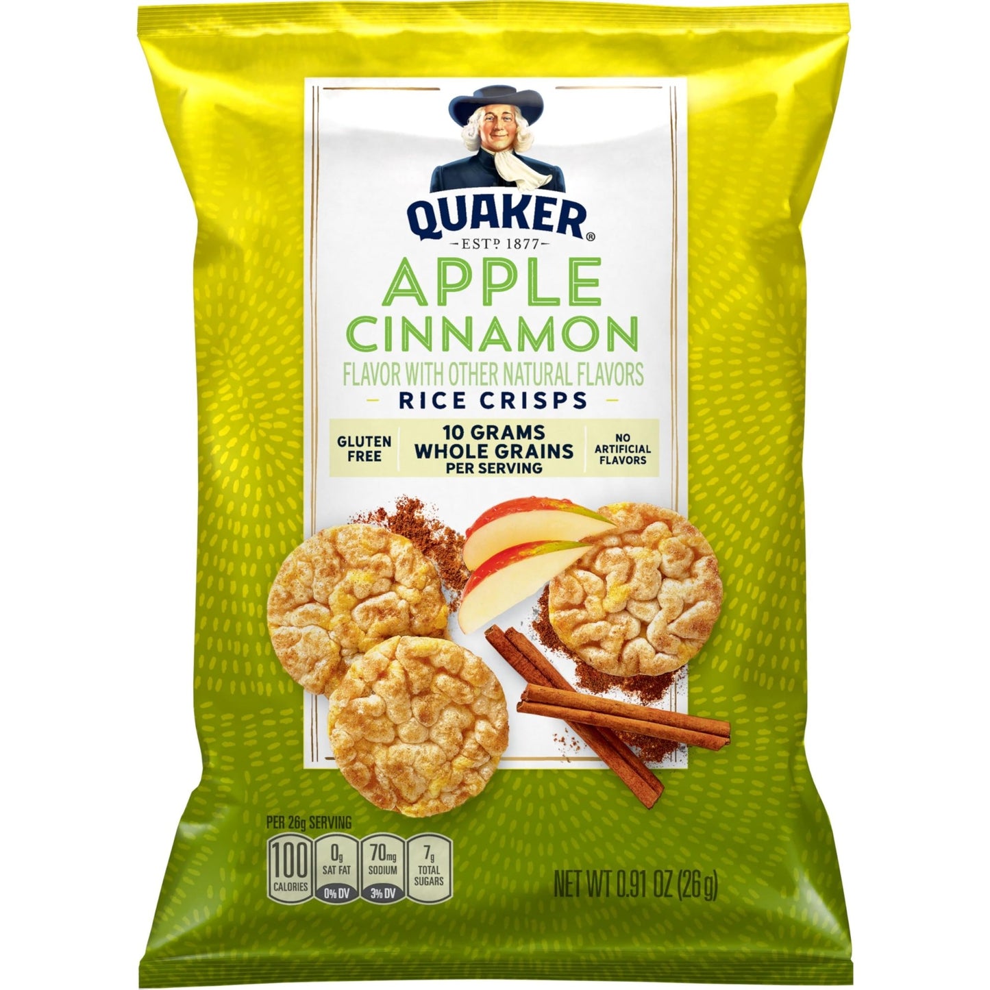 Quaker Rice Crisps, 4 Flavor Sweet and Savory Variety Mix, 15 count - Fresh Hearth