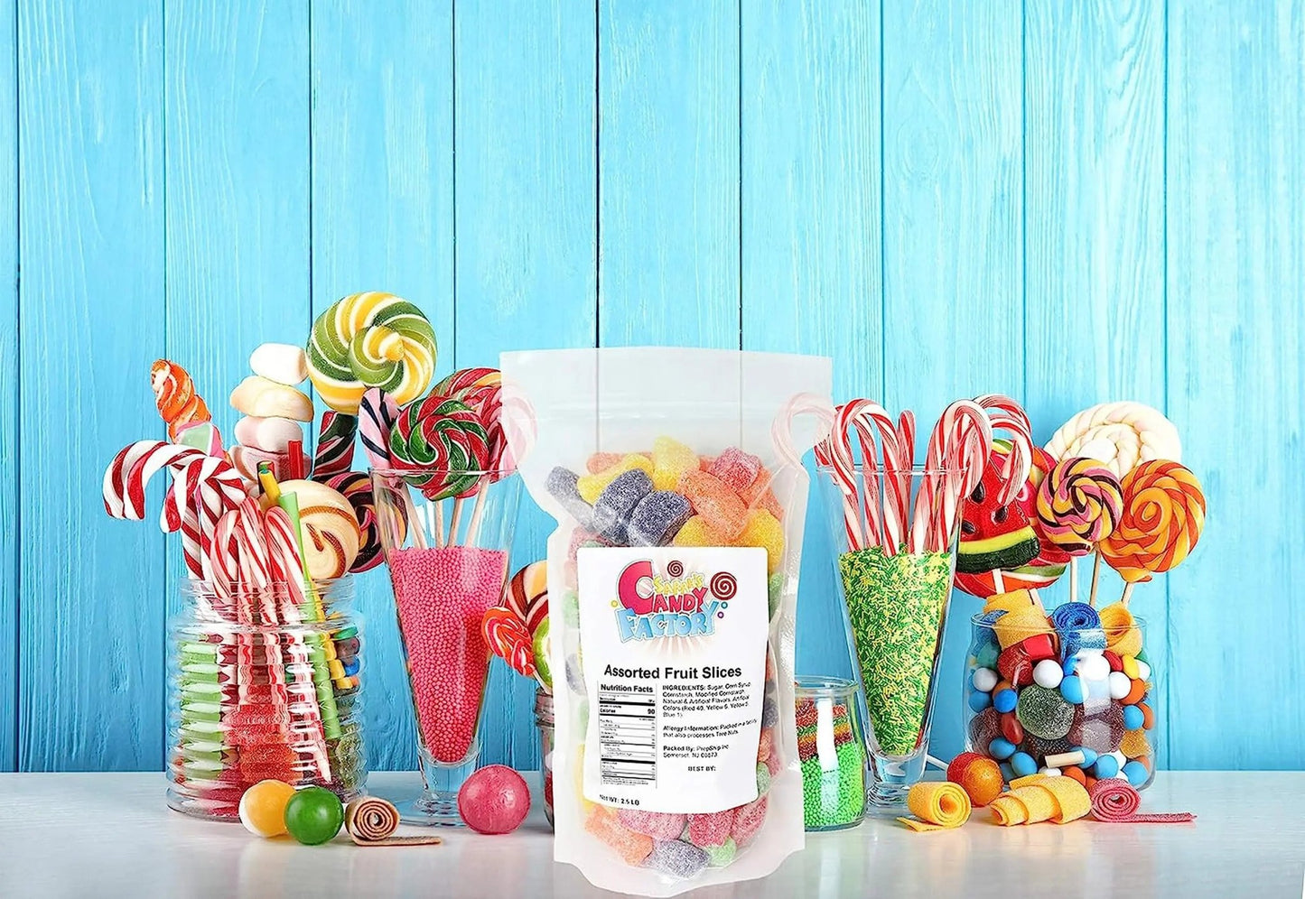 Sarah's Candy Factory Assorted Fruit Slice Candy in Resealable Bag, 2.5 Lbs - Fresh Hearth