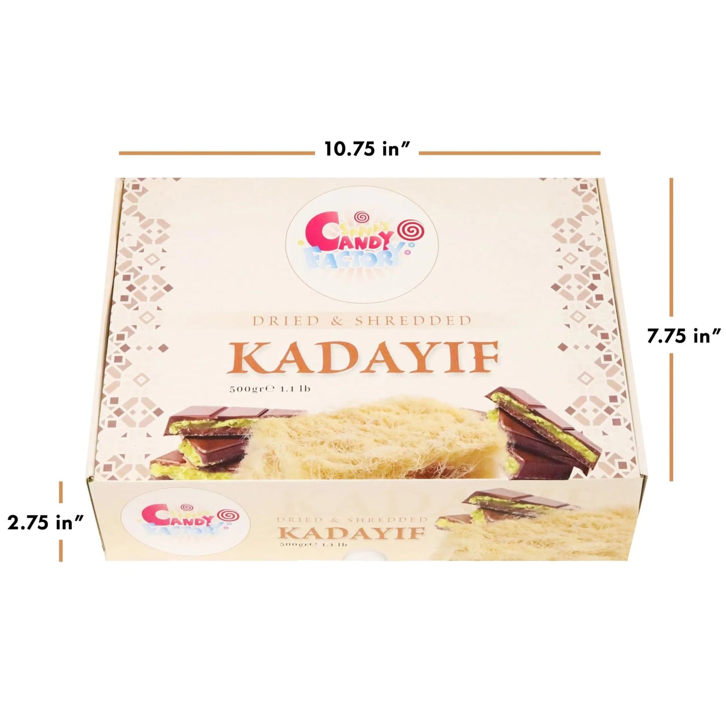 Sarah's Candy Factory Premium 500gr Dried & Shredded Kadayif (Kataifi) Fillo Dough, Kurutulmus Kadayif Pastry Dough, Phyllo Dough for Dubai Chocolate, (1.1lb) - Fresh Hearth