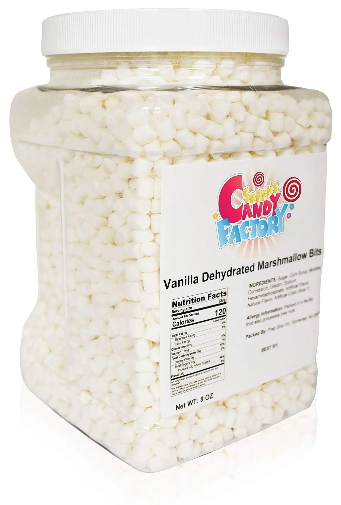 Sarah's Candy Factory Vanilla Mini Dehydrated Marshmallow Bits in Jar, 8 Oz - Fresh Hearth