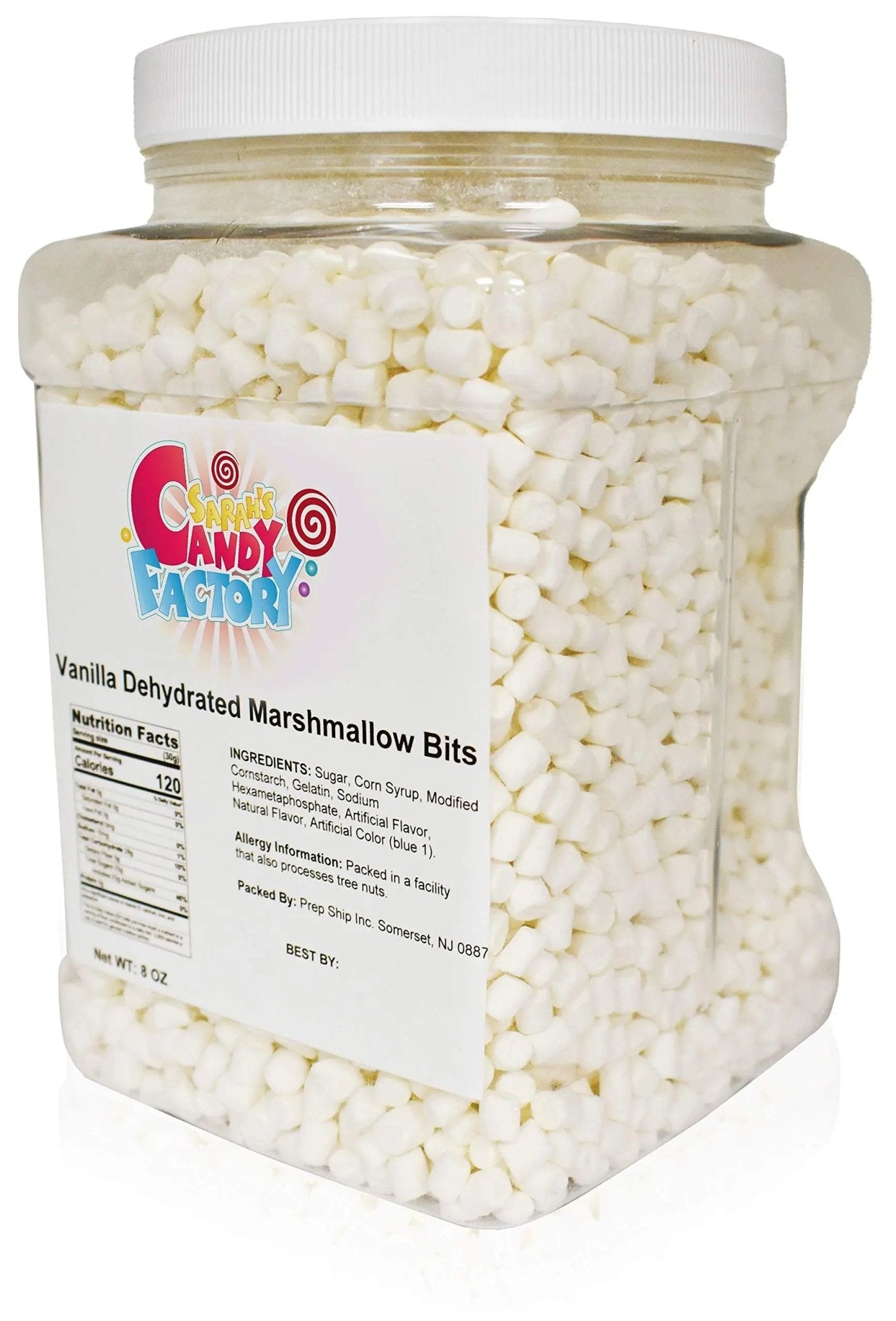 Sarah's Candy Factory Vanilla Mini Dehydrated Marshmallow Bits in Jar, 8 Oz - Fresh Hearth