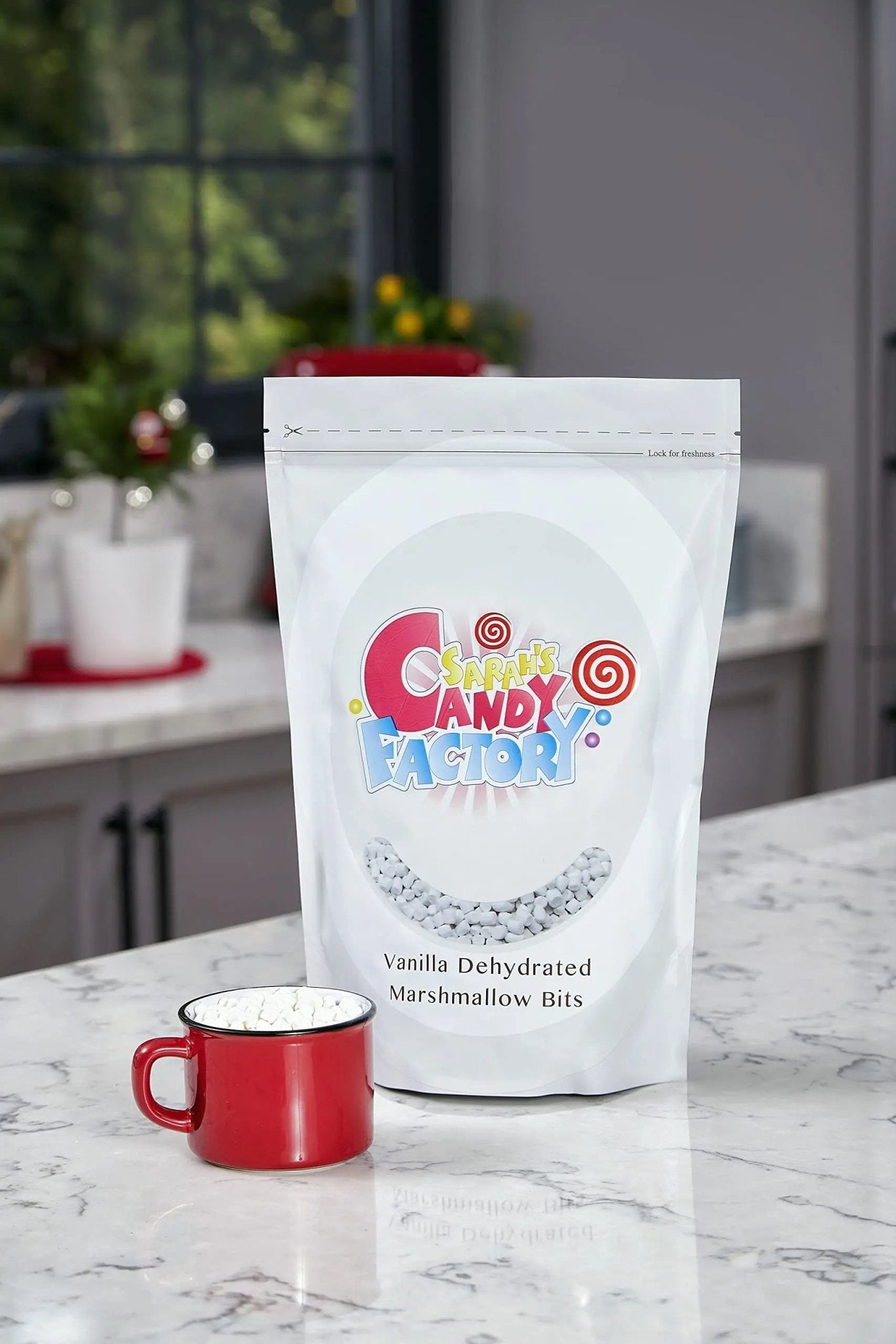 Sarah's Candy Factory Vanilla Mini Dehydrated Marshmallow Bits in Resealable Bag, 1lb - Fresh Hearth