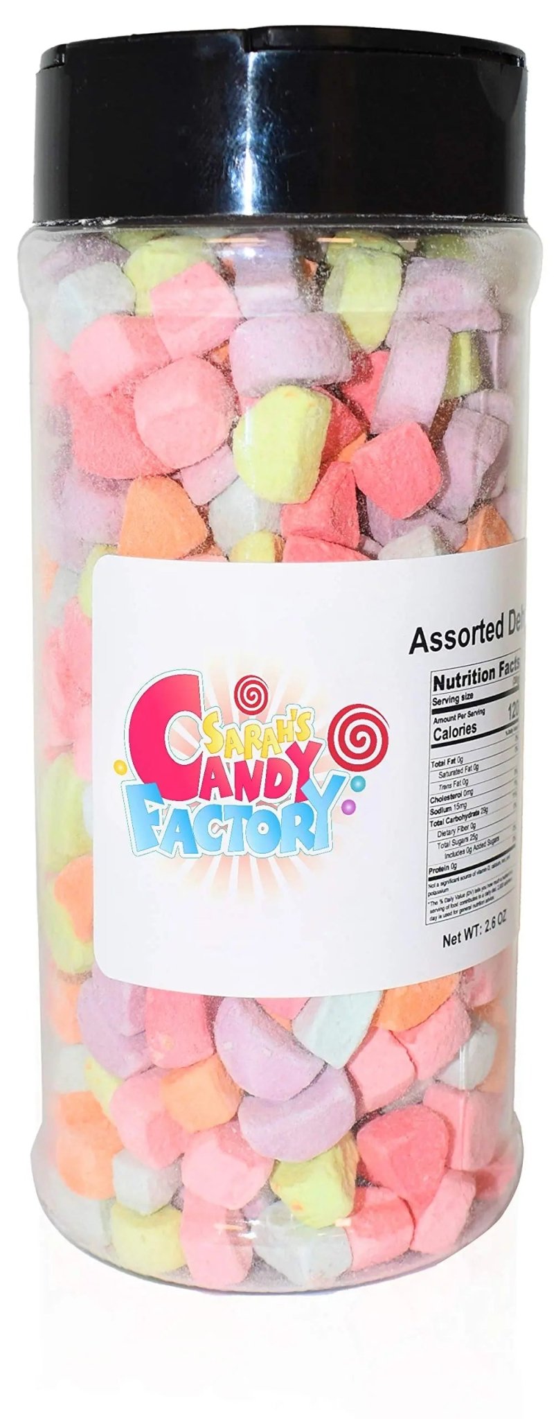 Sarahs Candy Factory Variety Dehydrated Marshmallow Bits, Vanilla Marshmallows in Jar, Assorted Marshmallows in Jar Assorted - Assorted - Fresh Hearth