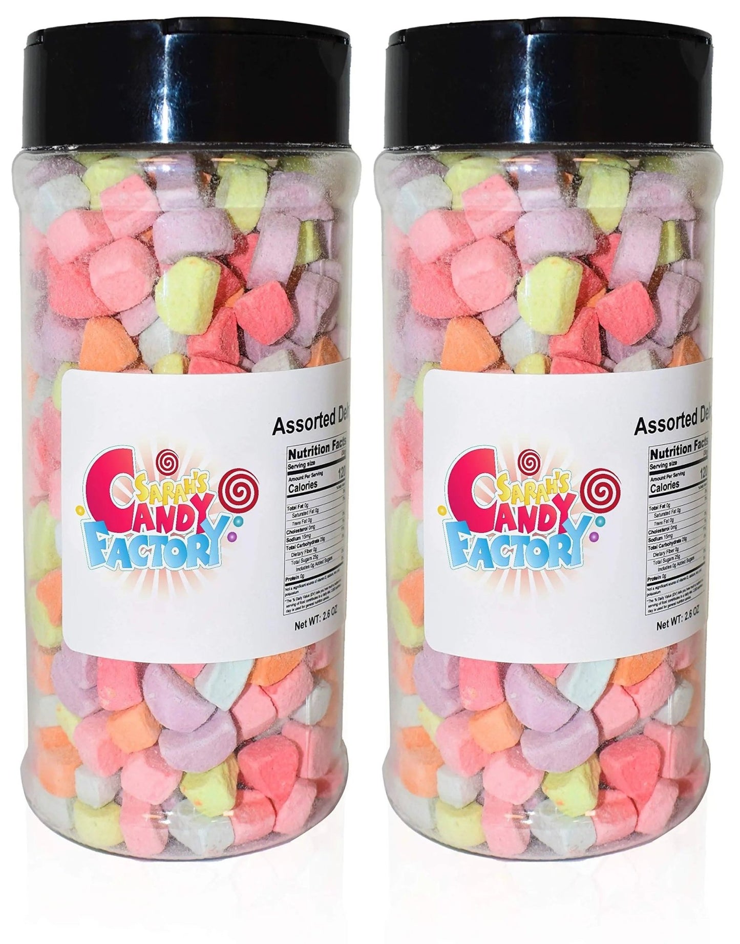 Sarahs Candy Factory Variety Dehydrated Marshmallow Bits, Vanilla Marshmallows in Jar, Assorted Marshmallows in Jar Assorted - Assorted - Fresh Hearth