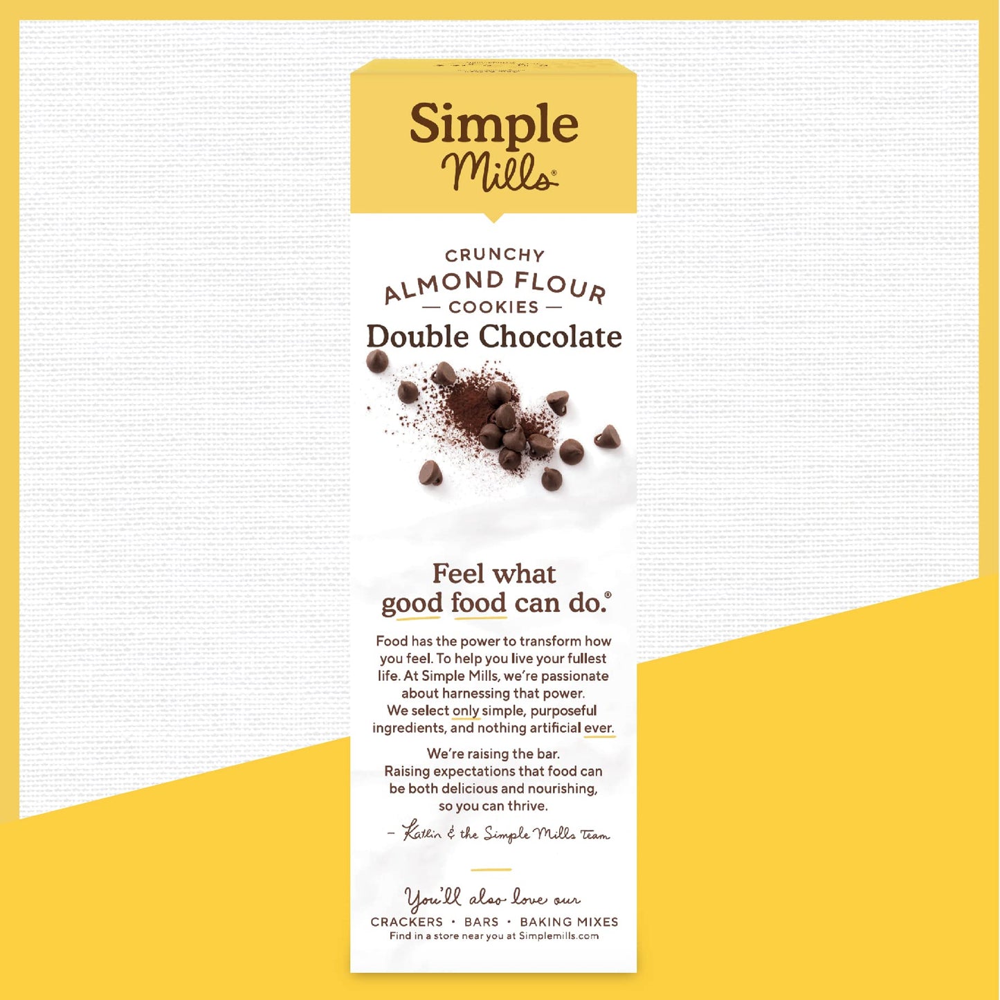 Simple Mills Almond Flour Double Chocolate Chip Cookies, Gluten Free and Delicious Crunchy Cookies, Organic Coconut Oil, Good for Snacks (Packaging May Vary), 5.5 Ounce (Pack of 3) - Fresh Hearth