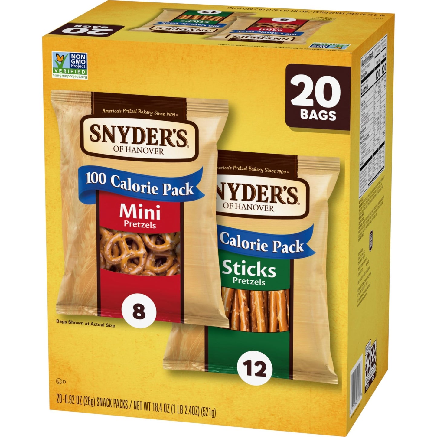 Snyder's of Hanover Variety Pack Pretzels, 20 Count 0.92 Oz - Fresh Hearth