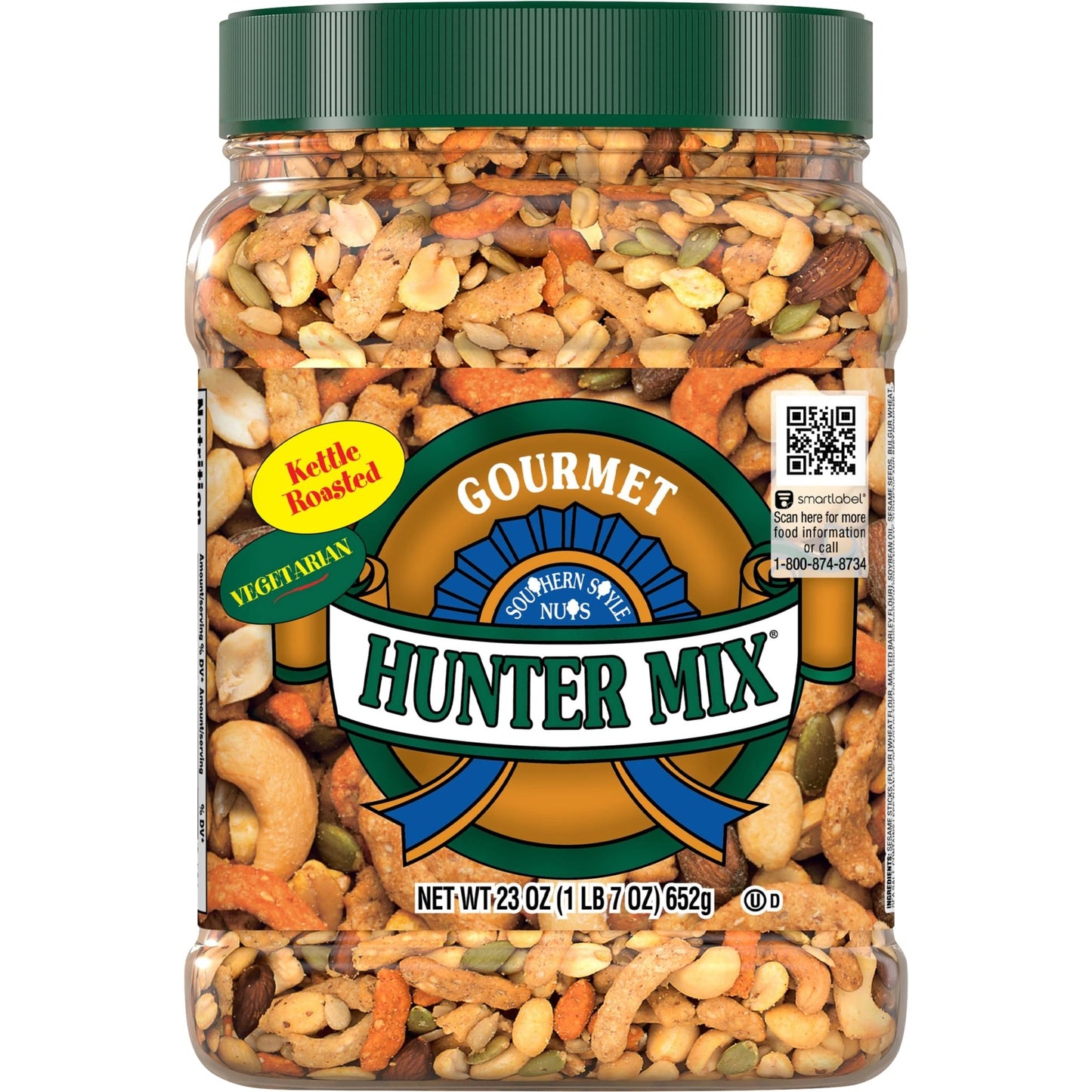 Southern Style Nuts Gourmet Hunter Bulk Trail Mix, 23 oz (Pack of 1), Sesame Sticks, Roasted Peanuts, Sunflower Kernels, Almonds, Cashews & Pepitas, Mixed Nuts, Snacks for Adults & Kids - Fresh Hearth