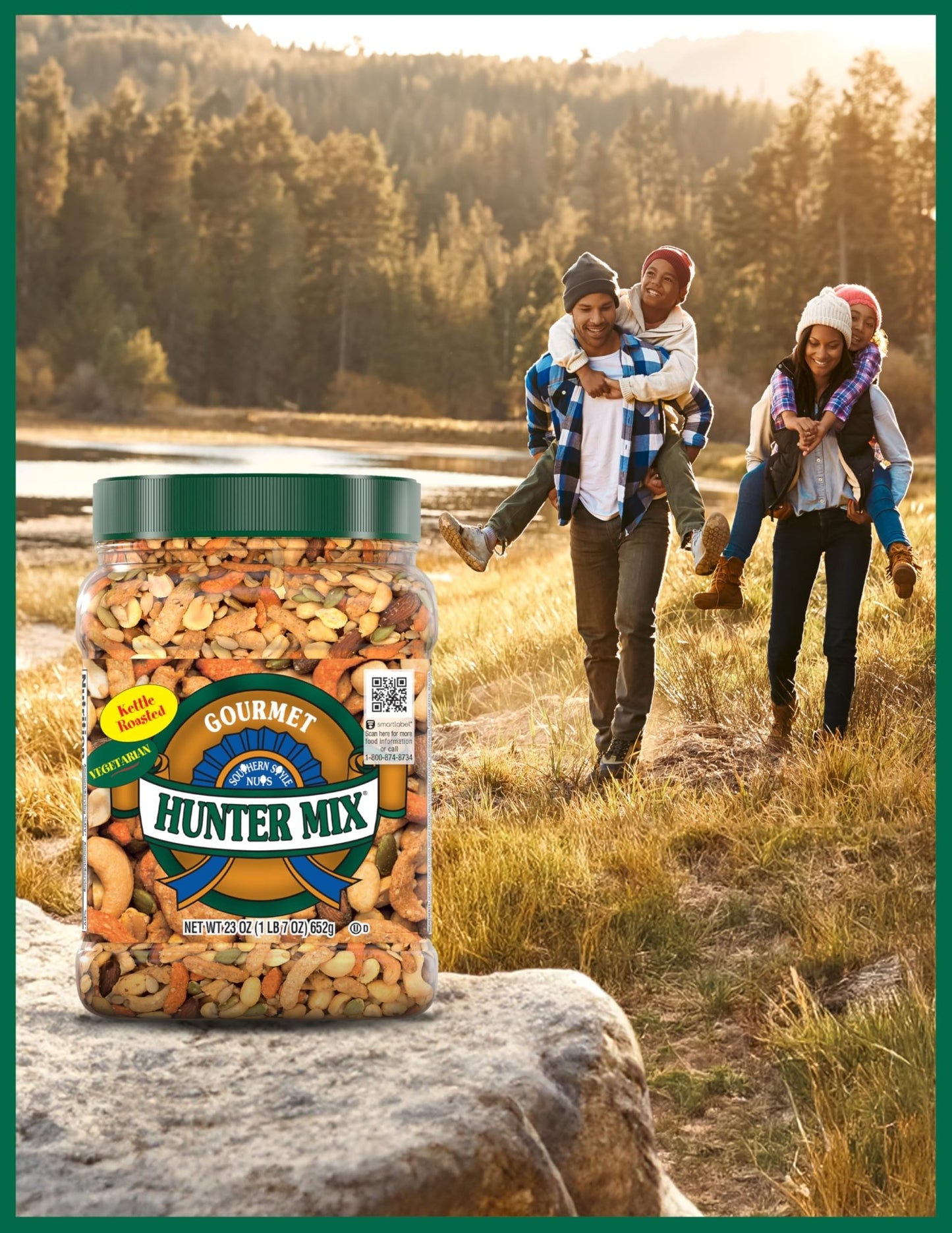 Southern Style Nuts Gourmet Hunter Bulk Trail Mix, 23 oz (Pack of 1), Sesame Sticks, Roasted Peanuts, Sunflower Kernels, Almonds, Cashews & Pepitas, Mixed Nuts, Snacks for Adults & Kids - Fresh Hearth