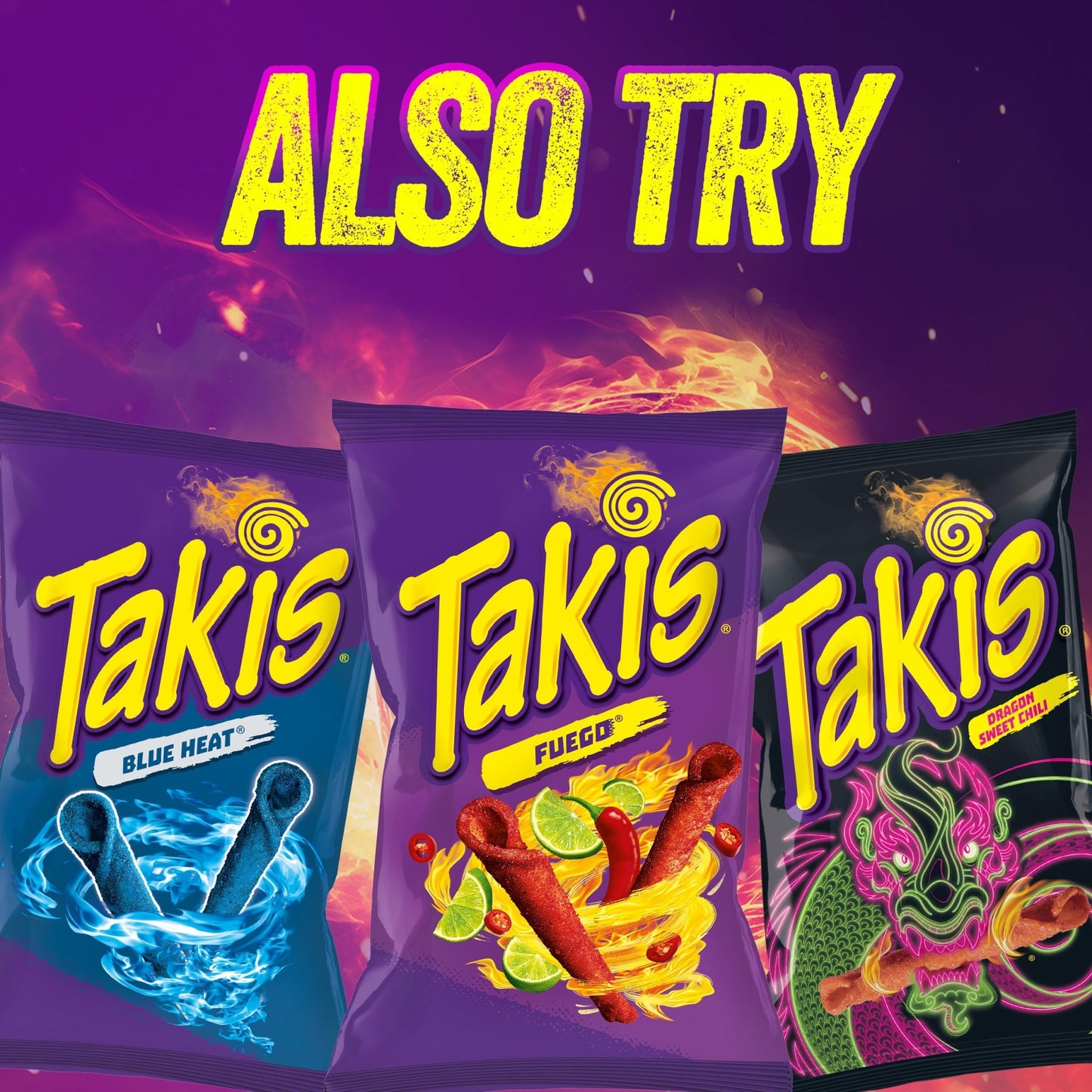 Takis 18 pc / 1 oz Hero Variety Pack, Assorted Flavored Mixed Rolled Tortilla Chips – (8) Fuego, (6) Blue Heat, (4) Intense Nacho - Fresh Hearth