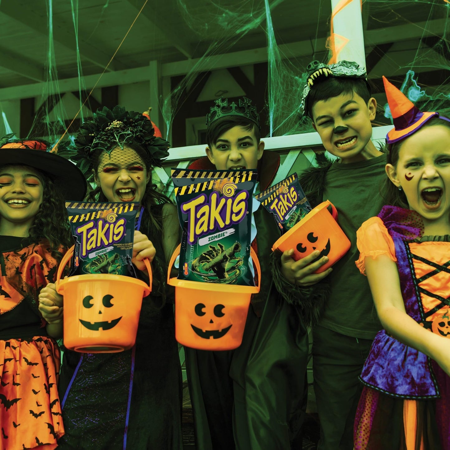 Takis Zombie 18 pc / 1 oz Multipack, Habanero & Cucumber Flavored Extreme Spicy Rolled Tortilla Chips - Fresh Hearth
