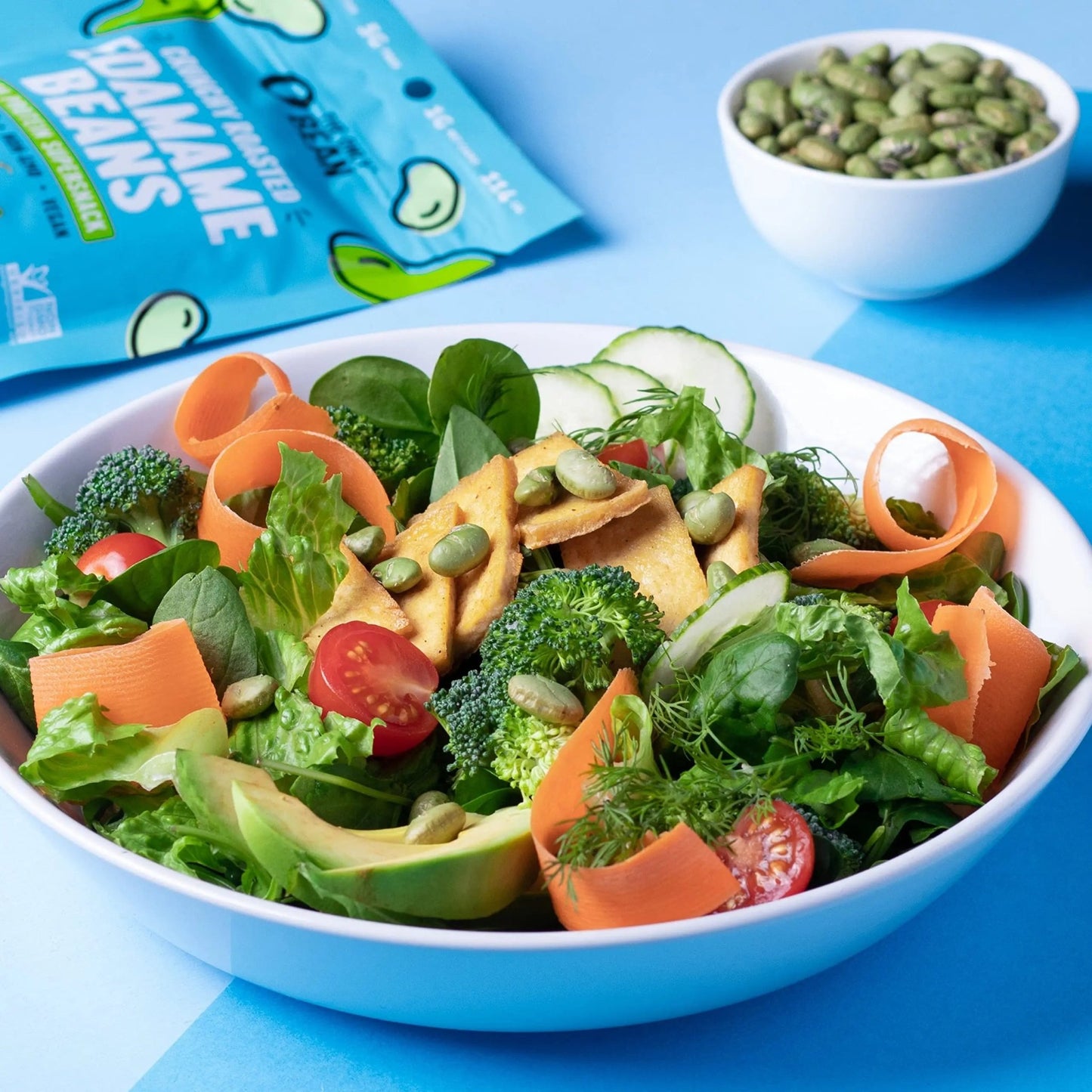 The Only Bean Crunchy Dry Roasted Edamame Snacks (Sea Salt), Keto Snack Food, High Protein (11g) Healthy Snacks, Low Carb Gluten Free Office Vegan Food 100 Calorie Snack Pack, 0.9oz 10 Pack - Fresh Hearth