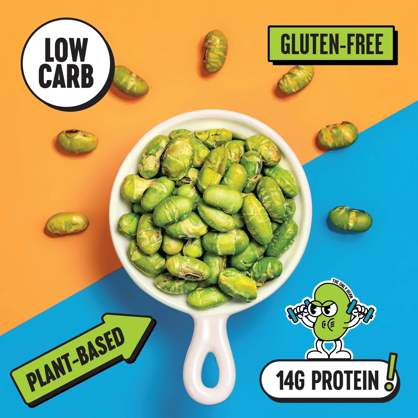 The Only Bean Crunchy Roasted Edamame Bean Snacks (5 Flavors), Healthy Snacks for Kids and Adults, High Protein Snacks, Low Carb Snack, Keto - Friendly, Gluten - Free, Vegan, 4 Ounce (Pack of 5) - Fresh Hearth