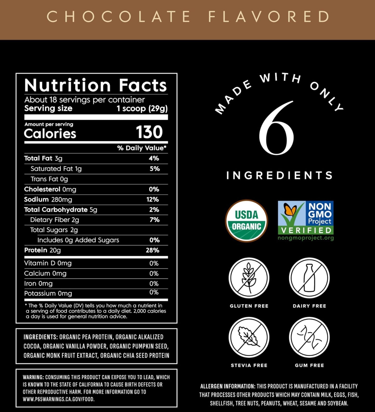 Truvani Vegan Pea Protein Powder | Chocolate | 20g Organic Plant Based Protein | 18 Servings | Keto | Gluten & Dairy Free | Low Carb | No Added Sugar - Fresh Hearth