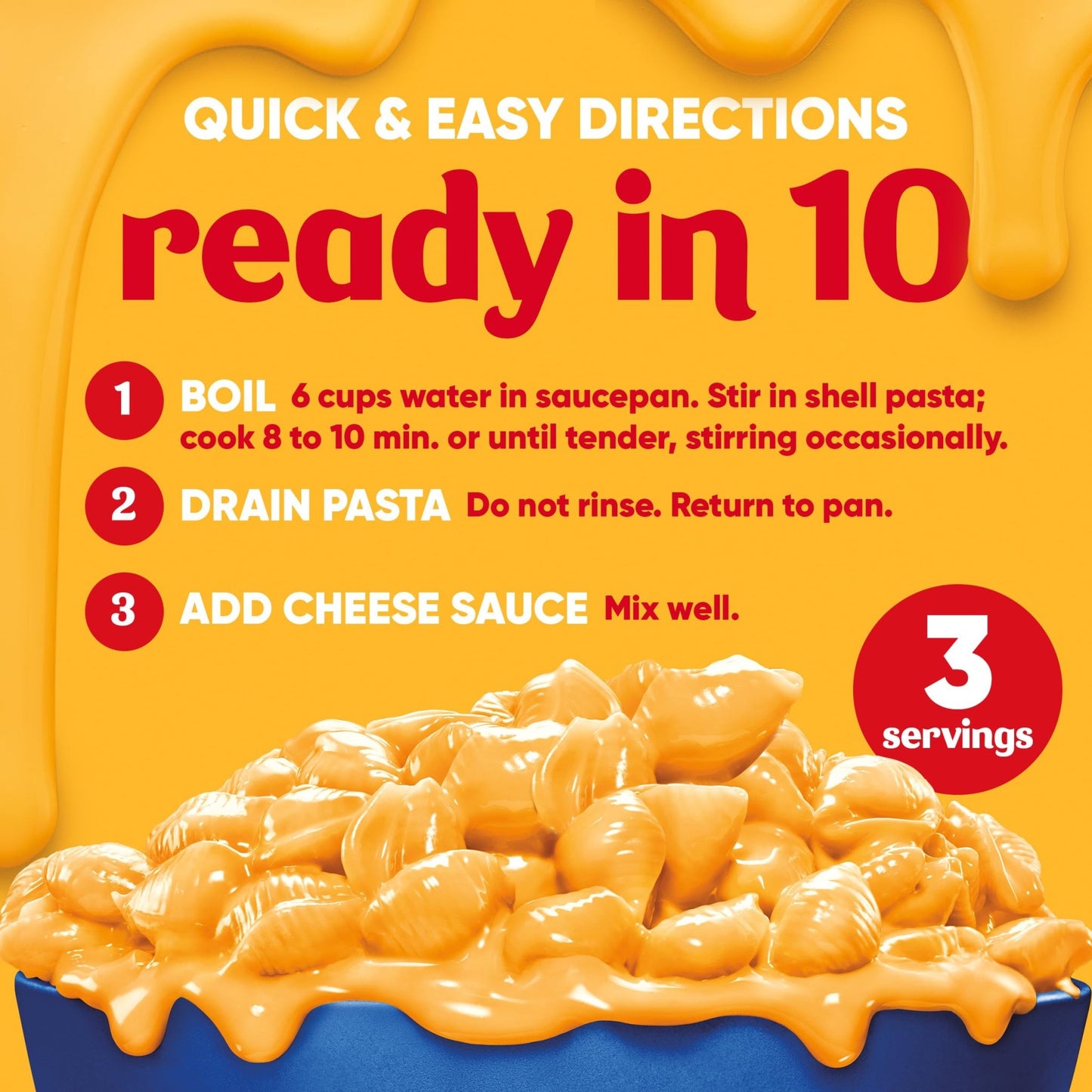 Velveeta Shells & Cheese Original Shell Pasta & Cheese Sauce, 3 ct Pack, 12 oz Boxes - Fresh Hearth