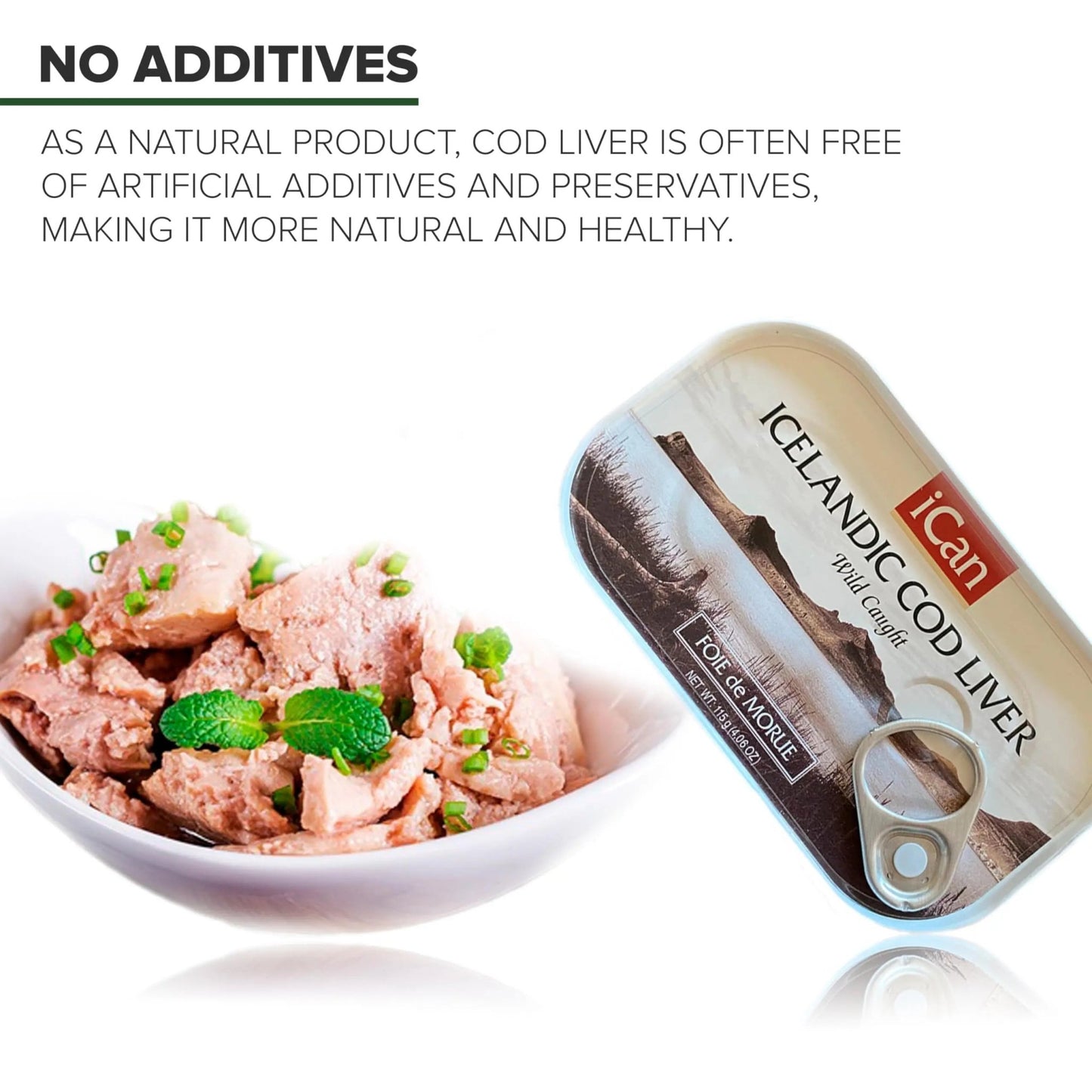 Wild Cod Liver Canned From Iceland 4.27oz pack of 3 - Fresh Hearth