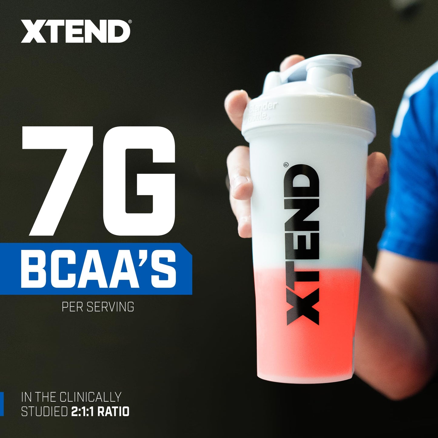 XTEND Sport BCAA Powder Strawberry Kiwi Splash - Electrolyte Powder for Recovery & Hydration with Amino Acids - 30 Servings - Fresh Hearth