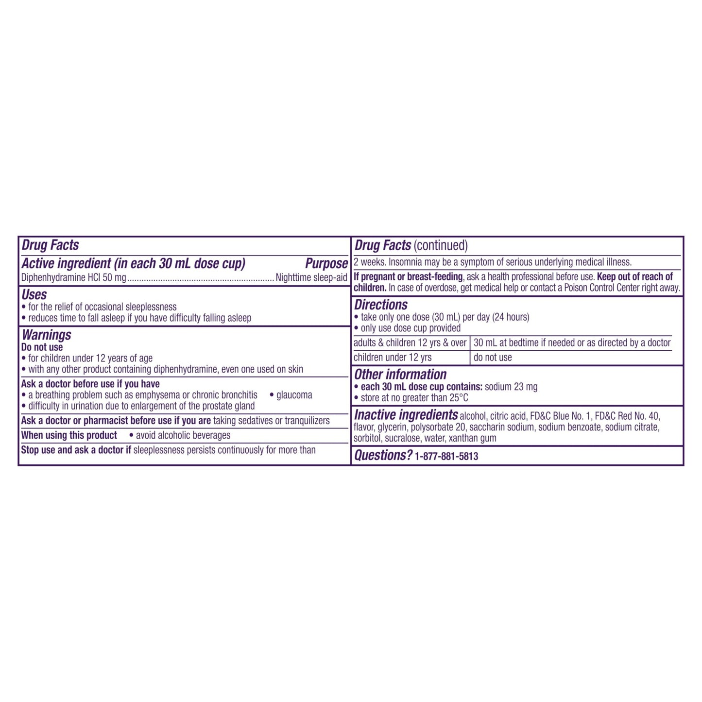 ZzzQuil, Sleep Aid, Nighttime Sleep Aid Liquid, 50 mg Diphenhydramine HCl, Fall Asleep Fast, Non - Habit Forming, Warming Berry Flavor, 12 FL OZ (Pack of 2) - Fresh Hearth