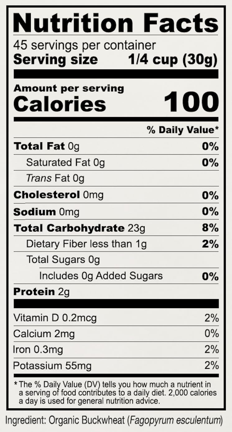 Anthony's Organic Buckwheat Flour, 3 lb, Grown in the USA, Gluten Free, Vegan