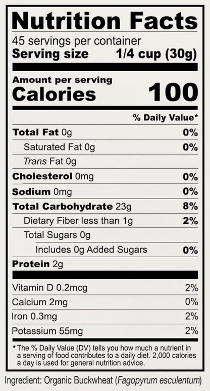 Anthony's Organic Buckwheat Flour, 3 lb, Grown in the USA, Gluten Free, Vegan