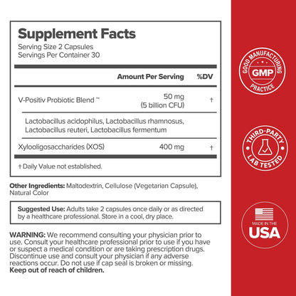 O Positiv URO Vaginal Probiotics for Women pH Balance with Prebiotics & Lactobacillus – Vaginal Health Supplement – Promote Healthy Vaginal Odor & Flora, 60 Count (Pack of 1), 1 Month Supply