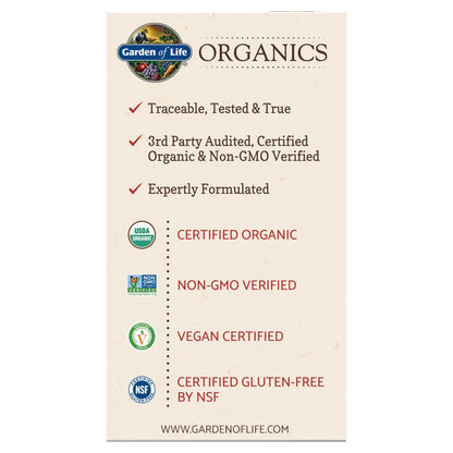 Garden of Life Organic Ashwagandha Supplement with Probiotics & Ginger - Stress, Mood & Energy Support, Vegan, Gluten Free, Non GMO, 2 Month Supply, 60 Tablets