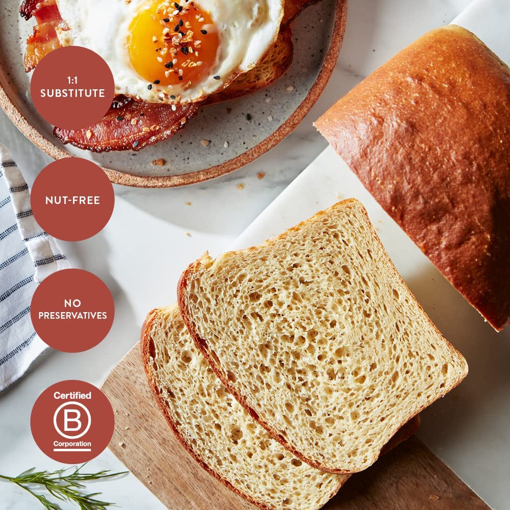 King Arthur Keto Wheat Baking Flour: 1:1 All-Purpose Flour Substitute, 1 lb (Pack of 1) - Low-Carb Baking Solution for Bread & More, Non-GMO, Resealable Bag - Perfect for Keto Diet & Reduced Carb Intake