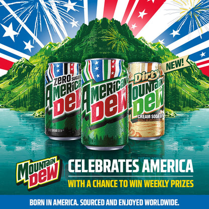 Mountain Dew Soda, 12 Fl Oz Cans (Pack of 12)