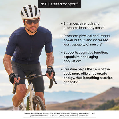 THORNE Creatine - Micronized Creatine Monohydrate Powder - Support for Muscles & Cognitive Function* - for Women & Men - Unflavored - NSF Certified for Sport - 5 g per Serving - 90 Servings