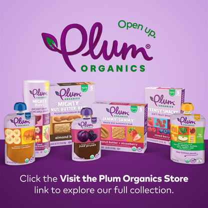 Plum Organics Stage 2 Organic Baby Food - Variety Pack - 4 oz Pouch (Pack of 8) - Fruit and Veggie Baby Food Pouch