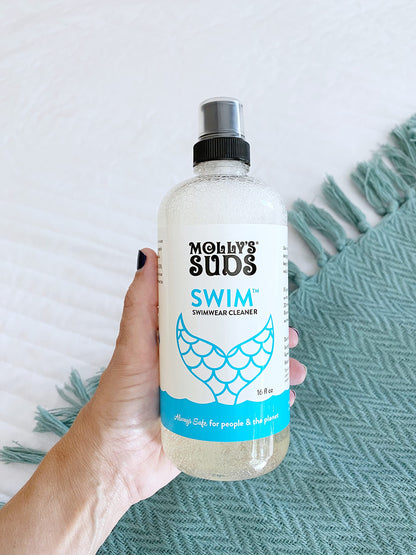 Molly's Suds Swimwear Cleaner | Gently Removes Chlorine, Lotions, Oils | Perfect for Cleaning Swimsuits | 16 fl oz