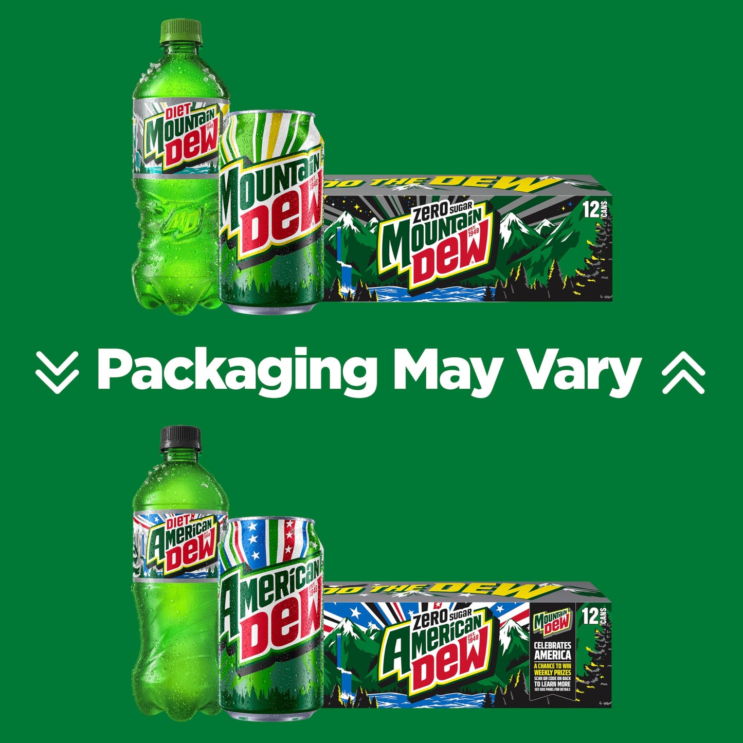 Mountain Dew Soda, 12 Fl Oz Cans (Pack of 12)