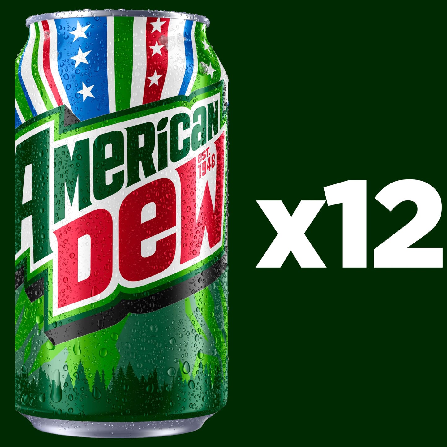 Mountain Dew Soda, 12 Fl Oz Cans (Pack of 12)
