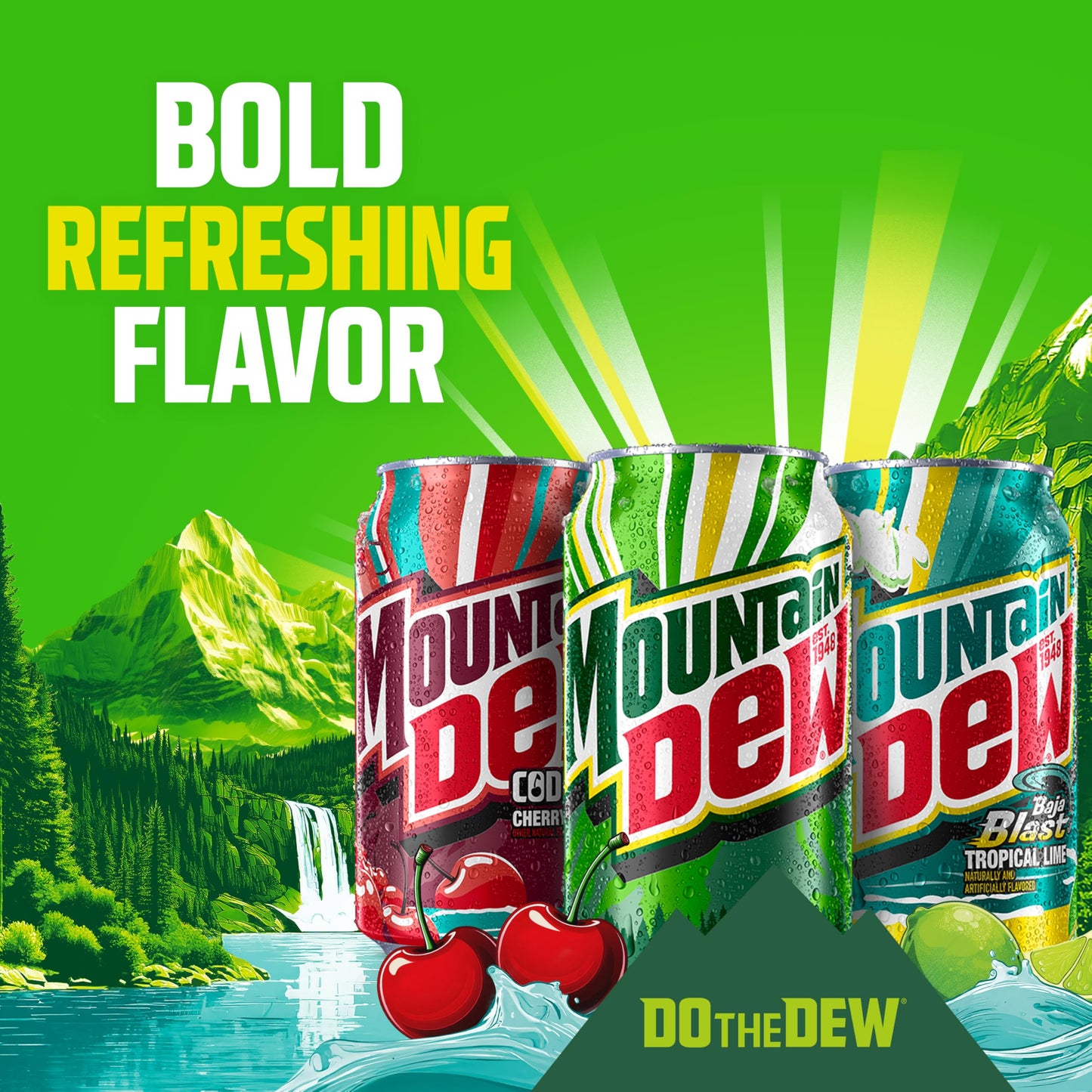 Mountain Dew Soda, 12 Fl Oz Cans (Pack of 12)