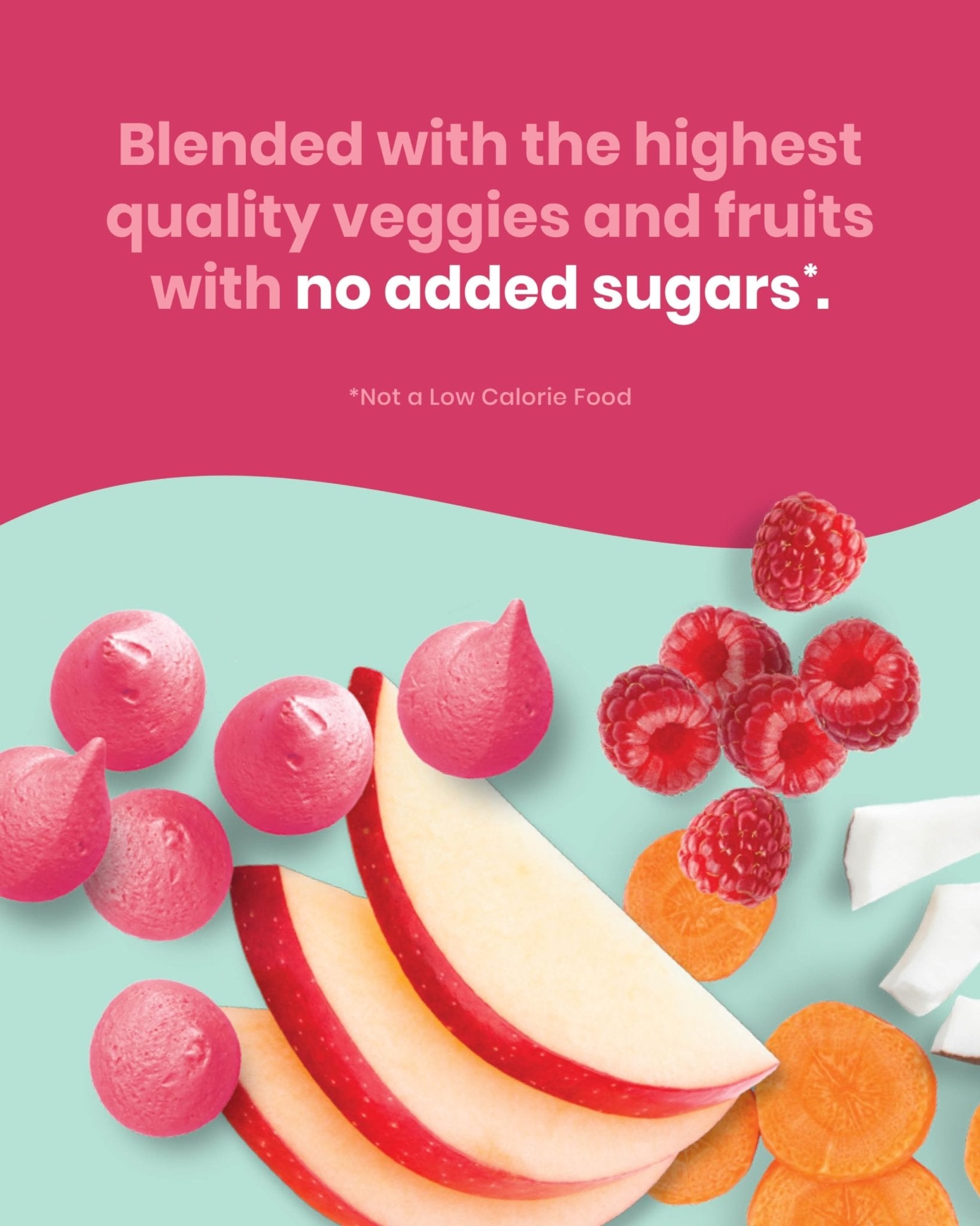 Amara Smoothie Melts - Carrot Raspberry - Baby Snacks Made With Fruits and Vegetables - Healthy Toddler Snacks For Your Kids Lunch Box - Organic Plant Based Yogurt Melts - 6 Resealable Bags - Fresh Hearth