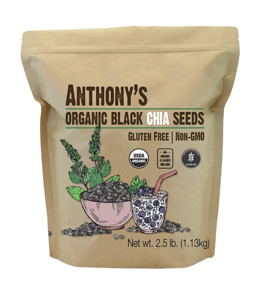 Anthony's Organic Chia Seeds, 2.5 lb, Gluten Free, Vegan, Keto Friendly - Fresh Hearth
