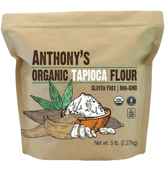 Anthony's Organic Tapioca Flour Starch, 5lbs, Gluten Free & Non GMO - Fresh Hearth