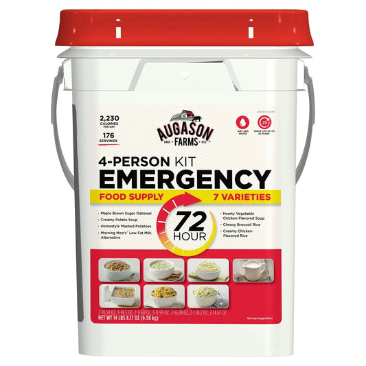 Augason Farms 5 - 20100 72 - Hour 4 - Person Emergency Food Storage Kit 14 lbs 7 oz - Fresh Hearth