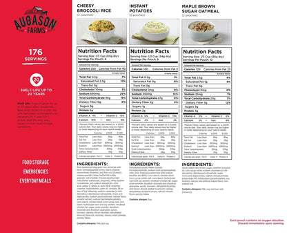 Augason Farms 5 - 20100 72 - Hour 4 - Person Emergency Food Storage Kit 14 lbs 7 oz - Fresh Hearth