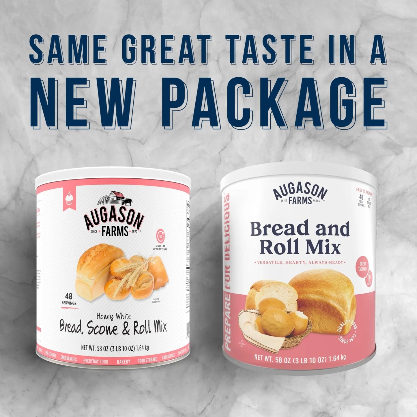 Augason Farms Bread and Roll Mix Can, Emergency Food Supply, Everyday Meals, 48 Servings - Fresh Hearth