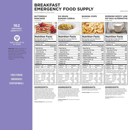 Augason Farms Breakfast Emergency Food Supply 4 Gallon Pail - Fresh Hearth