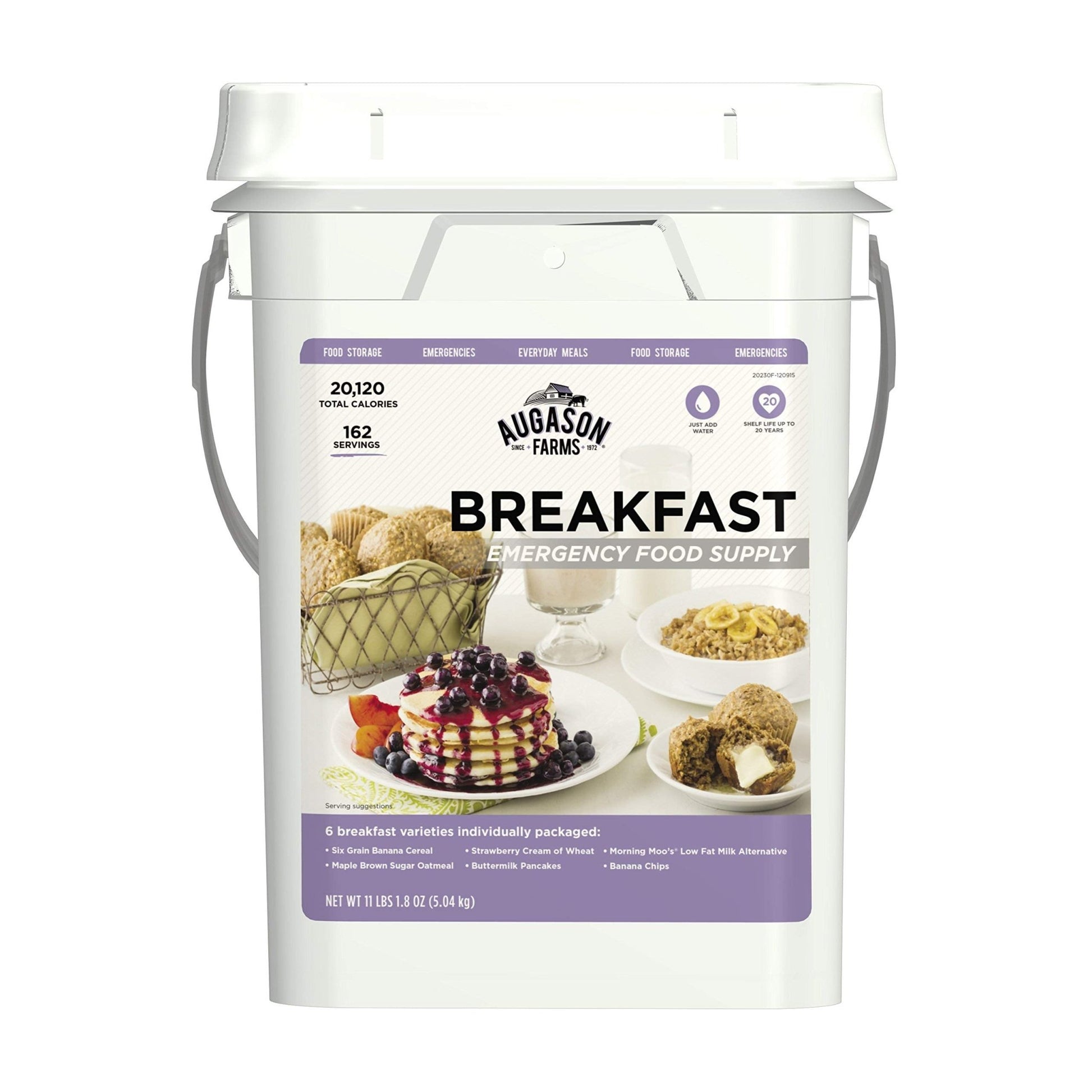 Augason Farms Breakfast Emergency Food Supply 4 Gallon Pail - Fresh Hearth