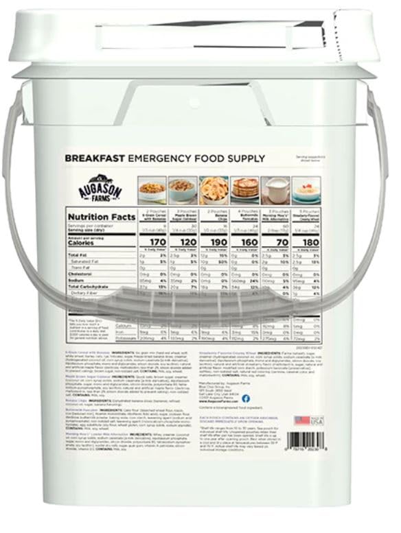 Augason Farms Breakfast Emergency Food Supply 4 Gallon Pail - Fresh Hearth