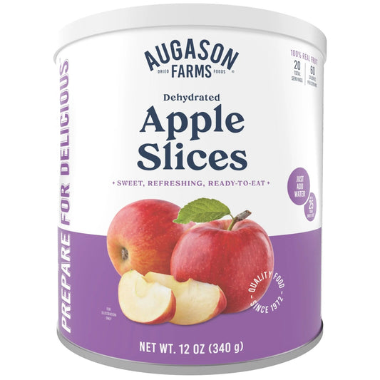 Augason Farms Dehydrated Apple Slices Can, Certified Gluten Free, Emergency Food Supply, Everyday Meals, 20 Servings - Fresh Hearth
