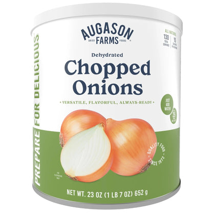 Augason Farms Dehydrated Chopped Onions Can, Emergency Food Supply, Everyday Meals, 130 Servings - Fresh Hearth