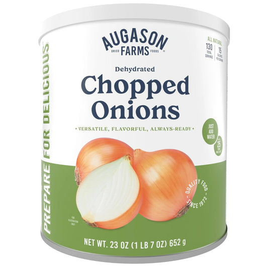 Augason Farms Dehydrated Chopped Onions Can, Emergency Food Supply, Everyday Meals, 130 Servings - Fresh Hearth