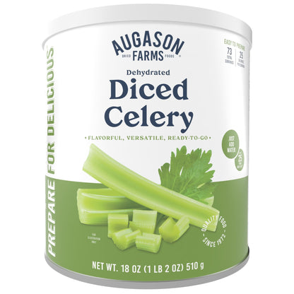 Augason Farms Dehydrated Cross Cut Celery Can, Emergency Food Supply, Everyday Meals, 36 Servings - Fresh Hearth
