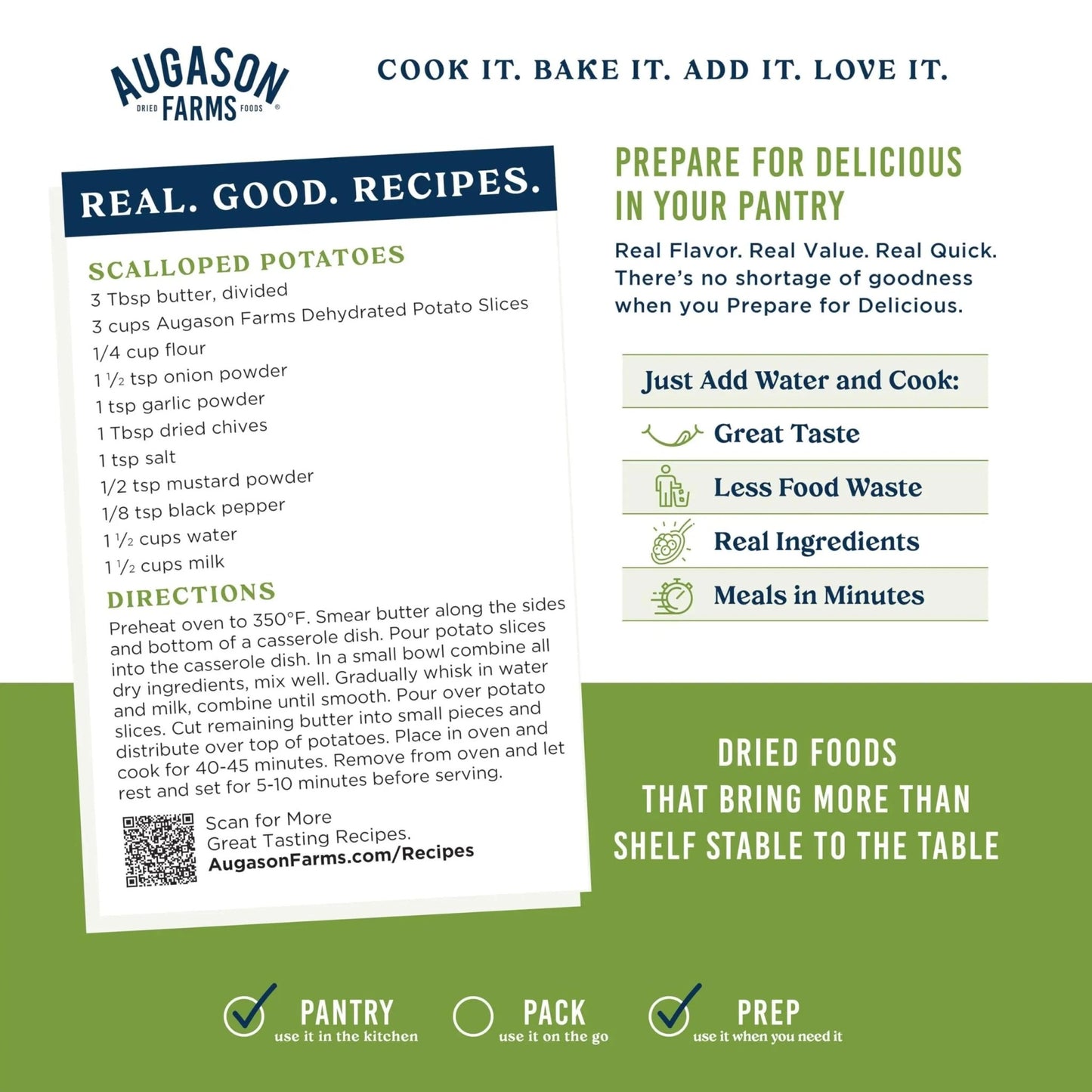 Augason Farms Dehydrated Potato Slices Can, Emergency Food Supply, Everyday Meals (Packaging May Vary) - Fresh Hearth