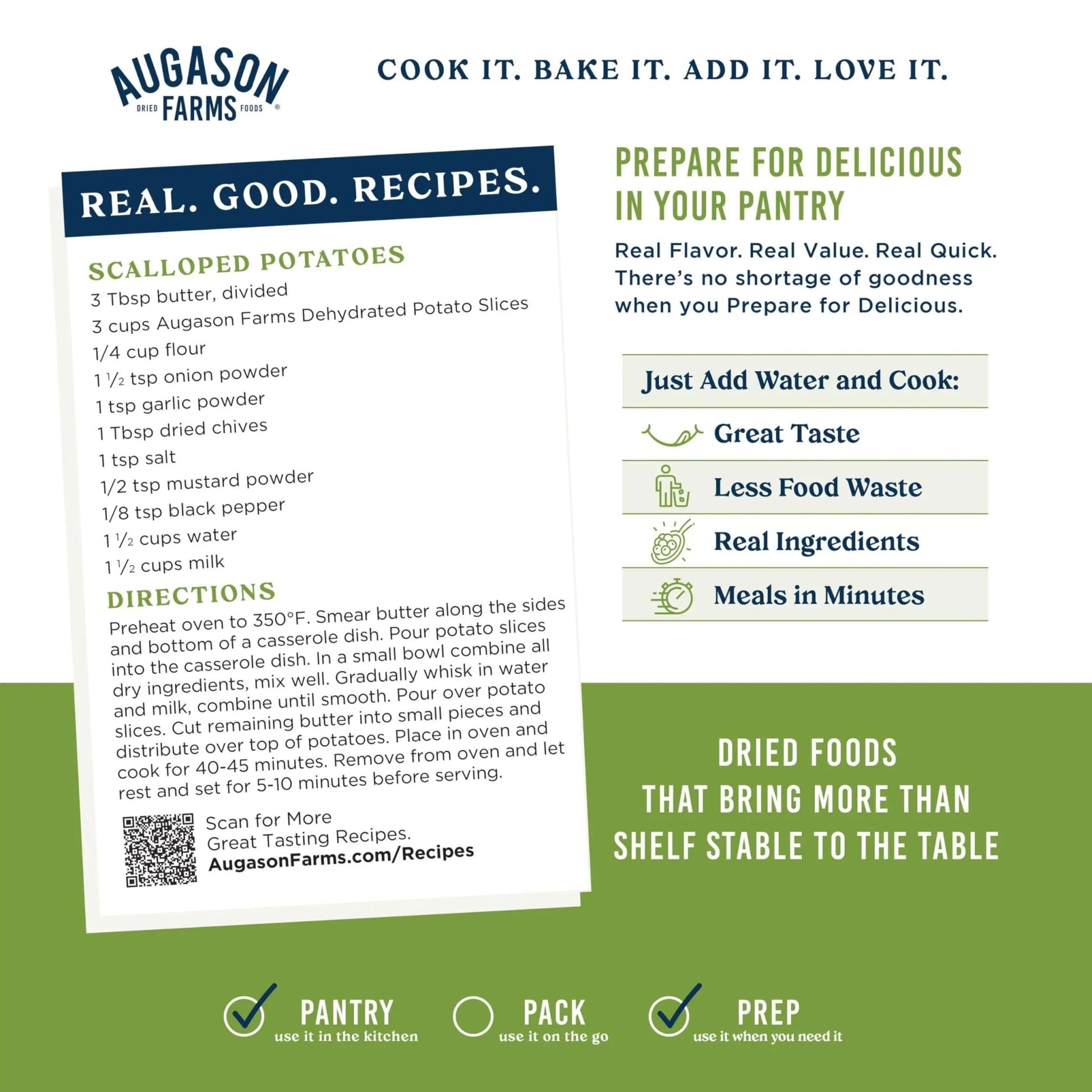 Augason Farms Dehydrated Potato Slices Can, Emergency Food Supply, Everyday Meals (Packaging May Vary) - Fresh Hearth