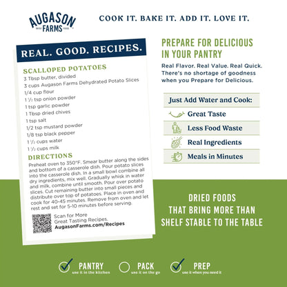 Augason Farms Dehydrated Potato Slices Can, Emergency Food Supply, Everyday Meals (Packaging May Vary) - Fresh Hearth